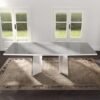Modern Mara White Italian 10 Seater Dining Table