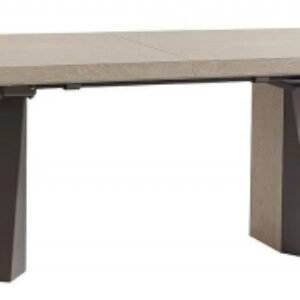 Modum Elite Sand Birch Italian 6-8 Seater Extending Double Pedestal Dining Table