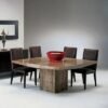 Roma Boat Edge Marble Dining Table - Variation Available