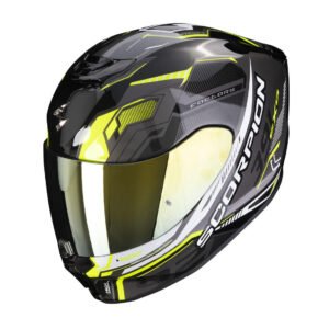 Scorpion Exo-391 Haut Full Face Motorcycle Helmet Yellow