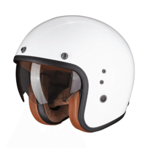 Scorpion Exo-Belfast Evo Luxe Open Face Motorcycle Helmet White
