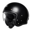 Shoei J.o2 Plain Motorcycle Helmet - Black - Open Face