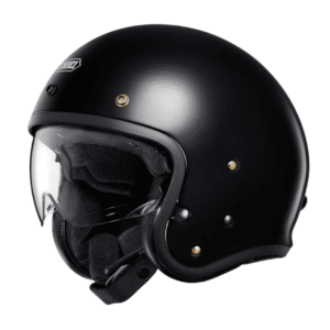 Shoei J.o2 Plain Motorcycle Helmet - Black - Open Face