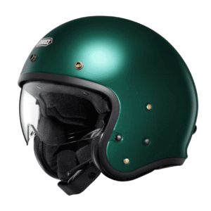 Shoei J.o2 Plain Motorcycle Helmet - British Green - Open Face