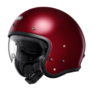 Shoei J.o2 Plain Motorcycle Helmet - Garnet Metallic - Open Face