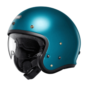 Shoei J.o2 Plain Motorcycle Helmet - Laguna Blue - Open Face