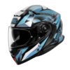 Shoei Neotec 3 Fragments Tc-2 Motorcycle Helmet - Blue / Black - Flip Front
