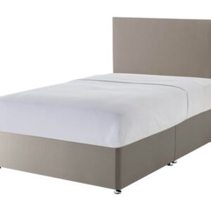 Silentnight Sandstone Divan Bed, Double, 4 Drawers, No Headboard Required
