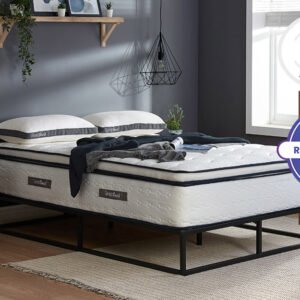 SleepSoul Space 2000 Pocket Memory Pillow Top Mattress, Single