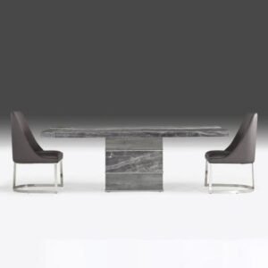 Soho Marble Pedestal Dining Table - Variation Available