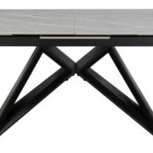 Tinsley Argento Grey Ceramic 6-8 Seater Extending Dining Table - 160cm-200cm