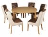 Treviso Oak 6 Seater Round Dining Table - 150cm