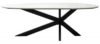 Trocadero White Marble 8 Seater Dining Table with Spider Legs
