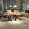 Vertigo Marble Pedestal Dining Table - Variation Available