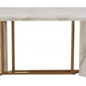 Vieste White Marble 8 Seater Dining Table