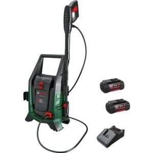 Bosch UNIVERSALAQUATAK 36V-100 36v Cordless Pressure Washer 2 x 6ah Li-ion Battery Charger