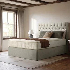 Harrison Spinks True Edge Pocket Sprung Divan Base, Single, No Headboard Required, No Storage, Tundra Bison