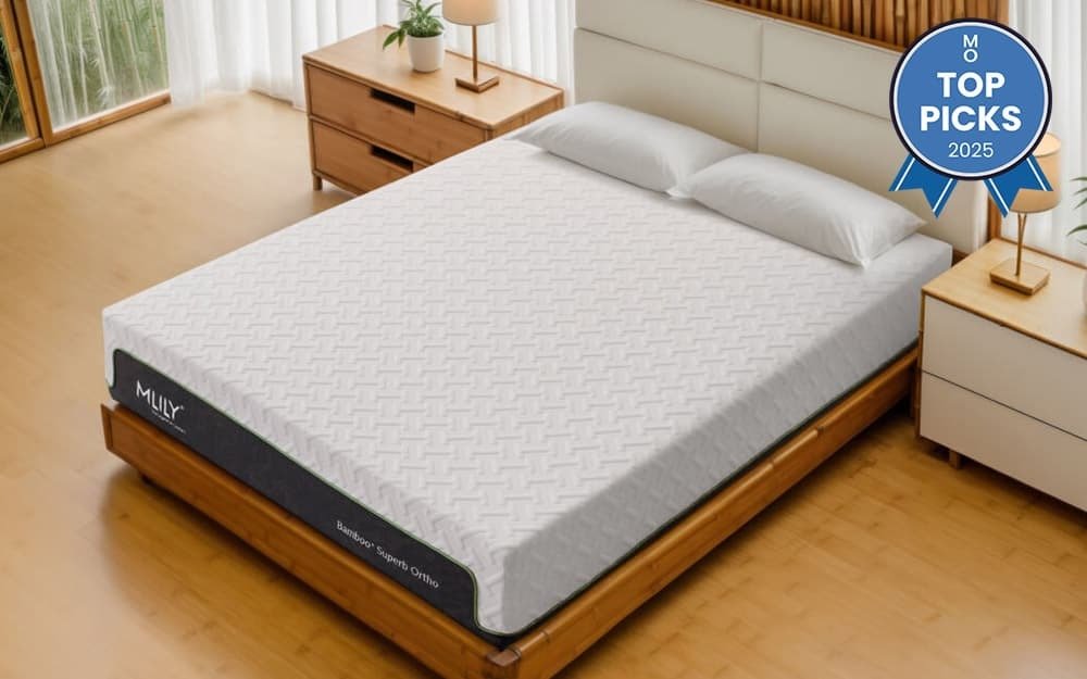 Mlily Bamboo+ Superb Ortho Memory 2500 Pocket Mattress, Single