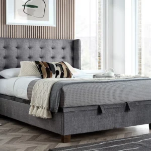 Novo Brunelle Ottoman Bed Frame, Double, Vogue Grey