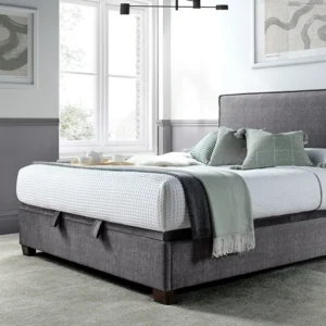 Novo Newbella Ottoman Bed Frame, Double, Vogue Grey