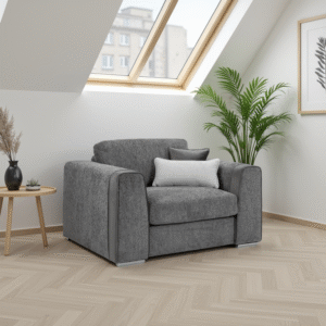 Naples Sofa Grey Armchair