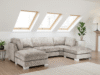 Bishop Fullback Sofa Truffle U Shape Corner