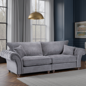 Windsor Fullback Sofa Grey 4 Seater
