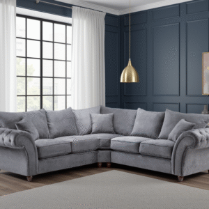 Windsor Fullback Sofa Grey Large Corner