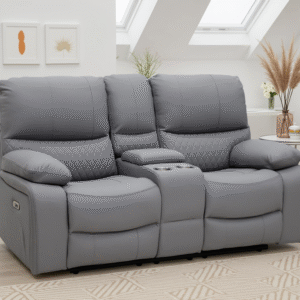 Orla Electric Recliner Sofa Grey 2 Seater
