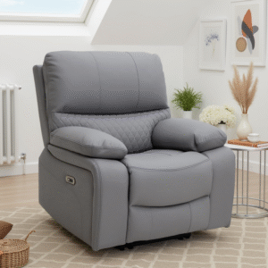 Orla Electric Recliner Sofa Grey Armchair