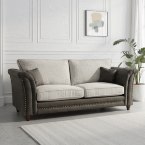 Bella Fullback Sofa Grey 3 Seater