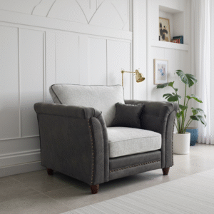 Bella Fullback Sofa Grey Armchair