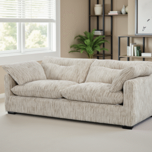 Quetta Sofa Grey/Silver 3 Seater