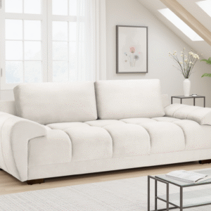 Azzuro Sofa Cream 3 Seater