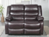 Conrad Manual Recliner Sofa Brown 2 Seater