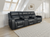 Florence Cinema Sofa Black 3 Seater