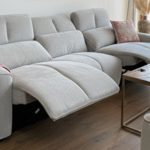 Soho Electric Recliner Sofa Grey 3 Seater