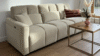 Soho Electric Recliner Sofa Beige 3 Seater