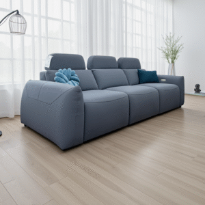 Primrose Electric Recliner Sofa Grey 3 Seater