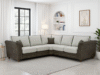 Bella Fullback Sofa Grey Large Corner