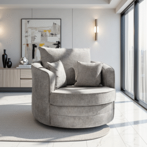 Serena Sofa Grey Swivel Chair