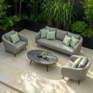Ambition Garden Sofa Set - 3 Seater - Zinc Grey