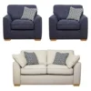Buoyant Lorna Fabric Sofa Set - 2+1+1 Seater - Variation Available