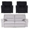 Buoyant Plaza Fabric Sofa Set - 3+1+1 Seater Recliner - Variation Available
