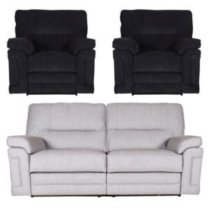 Buoyant Plaza Fabric Sofa Set - 3+1+1 Seater Recliner - Variation Available