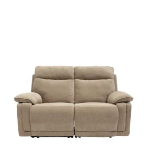 Cadenza Sofa - 2 Seater - Electric Recliner - Camel Fabric