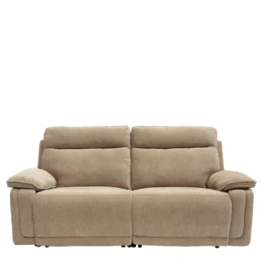 Cadenza Sofa - 3 Seater - Electric Recliner - Camel Fabric