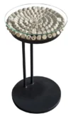 Driftwood Sofa Table - Round - 50cm - Glass Top