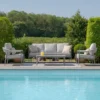 Florence Garden Sofa Set - 3 Seater - Cool Linen
