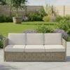 Harting Outdoor 3 Seater Sofa Light Rattan